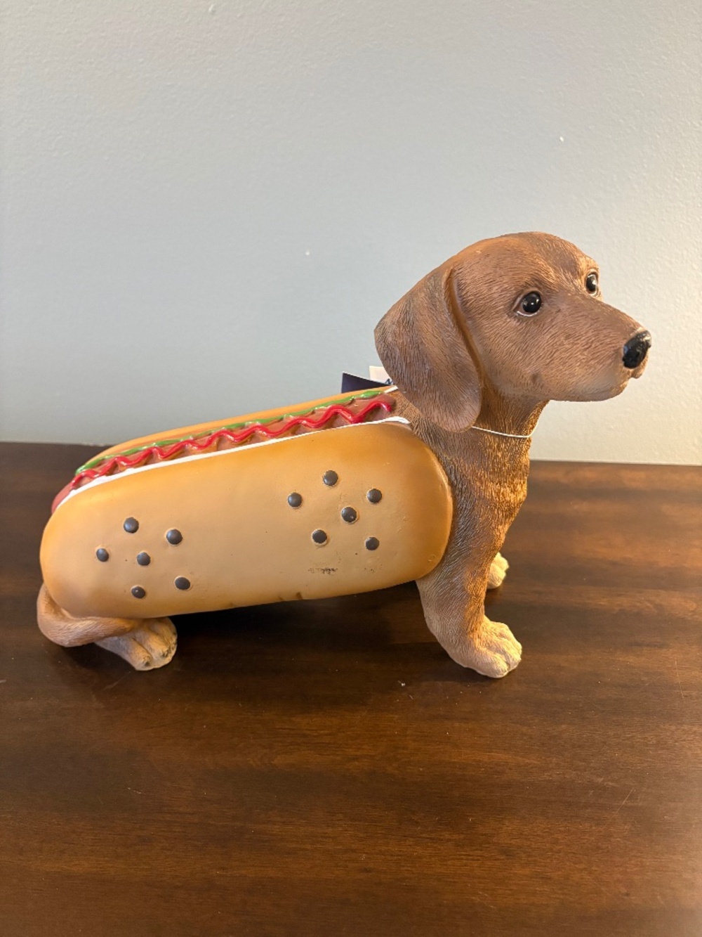 Cutest Dachshund Hot Dog Costume Figurine